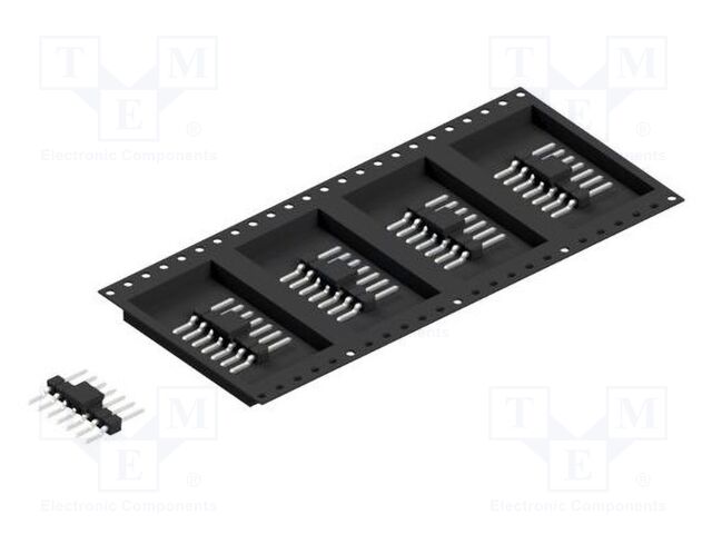 Connector: pin strips; pin header; male; PIN: 7; 2.54mm; SMT; 1x7