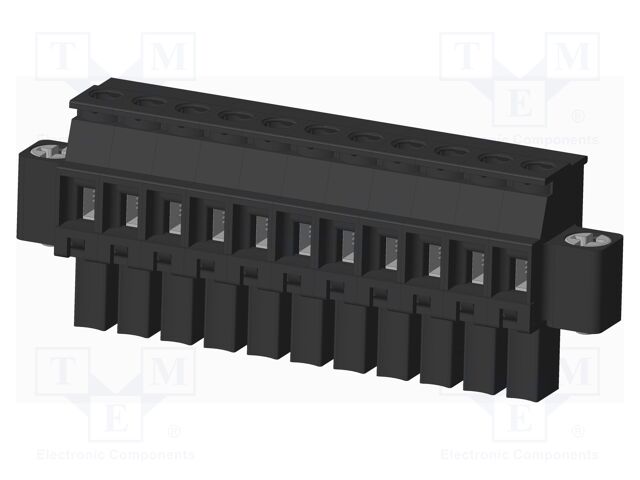 Connector: pluggable terminal block; plug; female; angled 90°