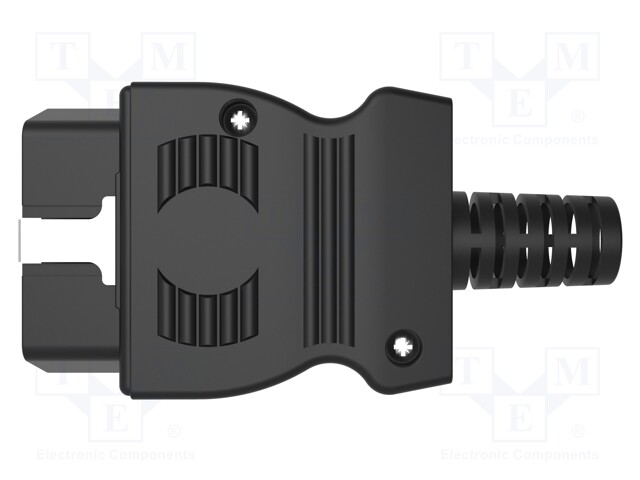 Diagnostic OBD II; black; 10A; Insulation: polyamide; -25÷80°C