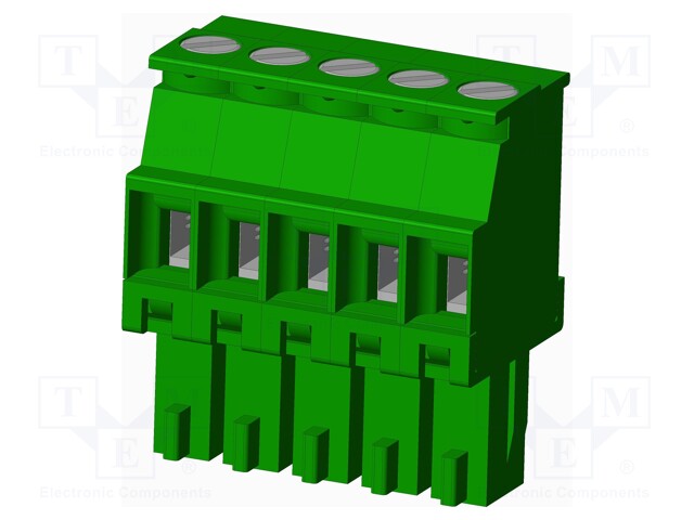 Connector: pluggable terminal block; plug; female; angled 90°