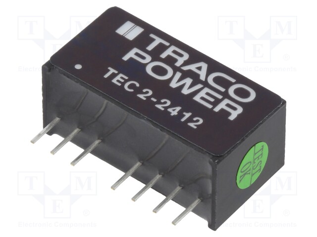 Converter: DC/DC; 2W; Uin: 18÷36V; 12VDC; Iout: 167mA; SIP8; 4.5g