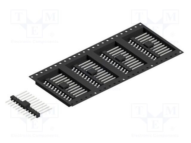 Connector: pin strips; pin header; male; PIN: 11; 2.54mm; SMT; 1x11