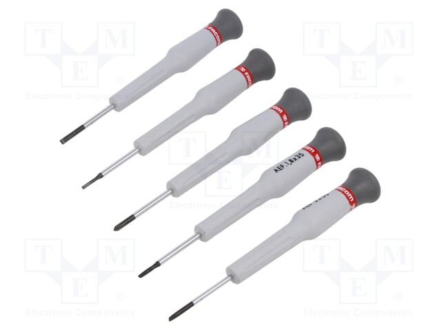 Kit: screwdrivers; precision; Phillips,slot; 5pcs.