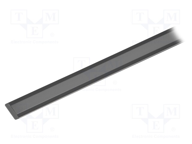 Profiles for LED modules; silver; L: 1m; MICRO-NK; aluminium