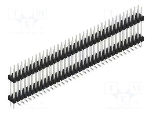 Connector: pin strips; pin header; male; PIN: 72; 2.54mm; SMT; 2x36