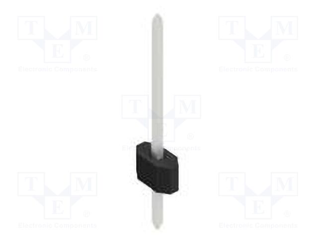 Connector: pin strips; pin header; male; PIN: 1; 1.27mm; THT; 1x1