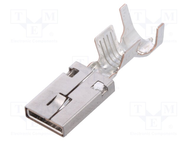 Contact; female; 4÷6mm2; Ducon 6.3; tinned; crimped; for cable