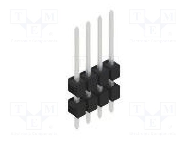 Connector: pin strips; pin header; male; PIN: 4; 2.54mm; THT; 1x4