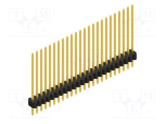Connector: pin strips; pin header; male; PIN: 24; 1.27mm; THT; 1x24