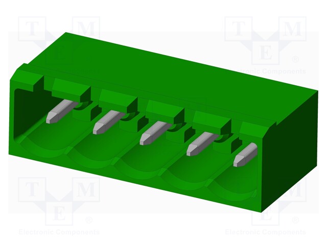 Connector: pluggable terminal block; socket; male; angled 90°