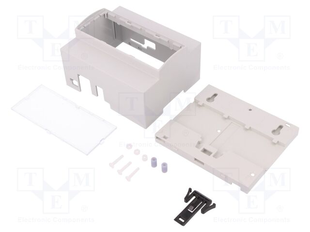 Enclosure: for computer; BEAGLEBONE BLACK; ABS; grey; X: 106.2mm