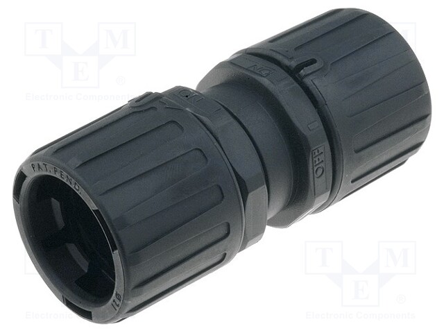 Connector; ØBraid : 34mm; polyamide; HelaGuard; -50÷135°C; IP66