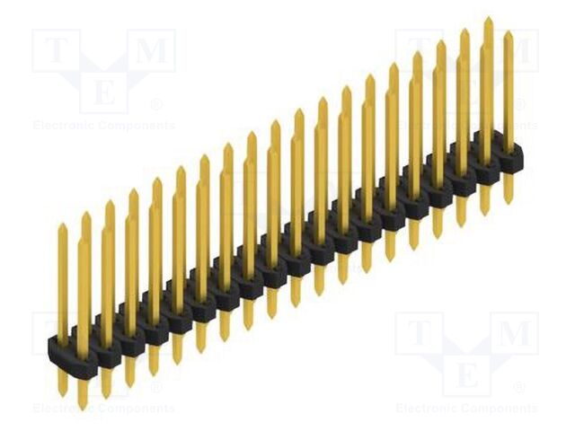 Connector: pin strips; pin header; male; PIN: 38; 2mm; THT; 2x19