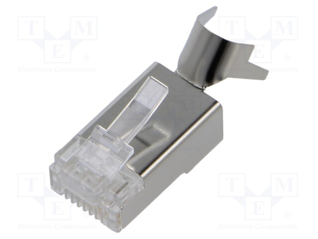 Connector: RJ45; plug; PIN: 8; Cat: 6a; shielded; Layout: 8p8c