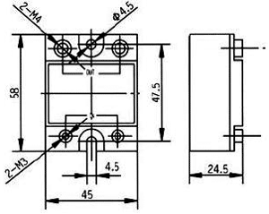 Relay: solid state; Ucntrl: 4÷32VDC; 40A; 44÷440VAC; SSR-Z; 1-phase