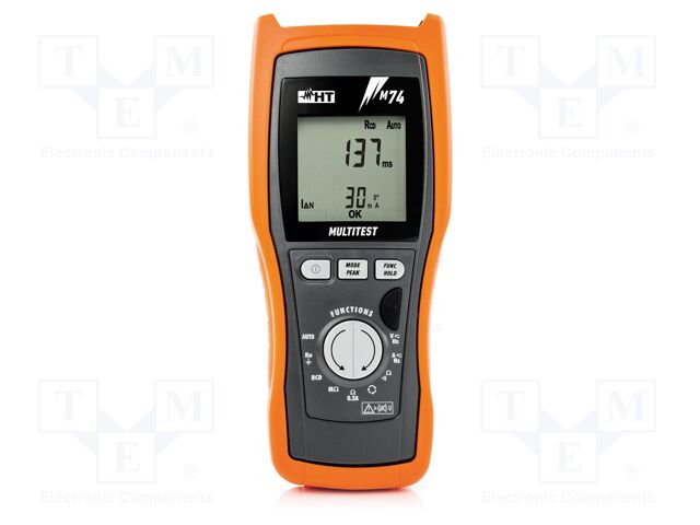 Meter: appliance meter; LCD; Earthing R range: 1÷1999Ω; 30÷400Hz