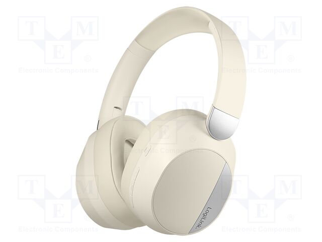 Headphones; beige; Jack 3,5mm,USB C socket; wireless; 10m; 32Ω