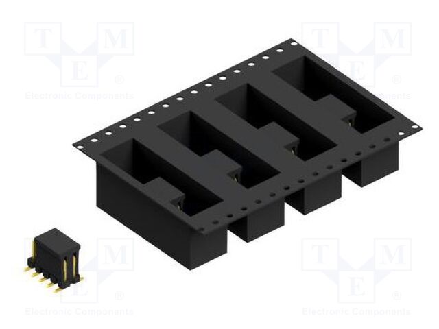 Connector: pin strips; pin header; male; PIN: 10; 2.54mm; SMT; 2x5