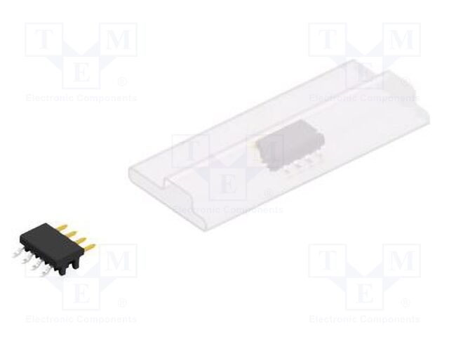 Connector: pin strips; pin header; male; PIN: 4; 2mm; SMT; 1x4; 100V