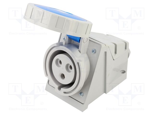 Connector: AC supply 3-phase; socket; female; 32A; 230VAC; IP67