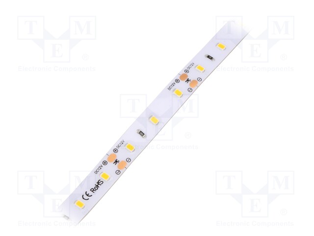 LED tape; white warm; 2835; 12V; LED/m: 60; 10mm; IP64; 12W/m