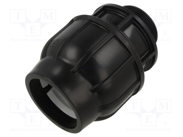 Splice terminal: clamping; Thread: G 2" external; 63mm; Plast