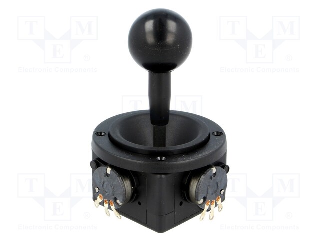 Joystick; 0÷5kΩ±5%,2- axes; Stabl.pos: 1; 5kΩ; -10÷80°C