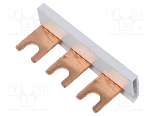 Busbar; 16mm2; Poles: 1; Urated: 400V; fork; Pitch: 17.8mm; L: 50mm