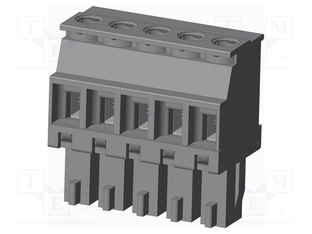 Connector: pluggable terminal block; plug; female; angled 90°