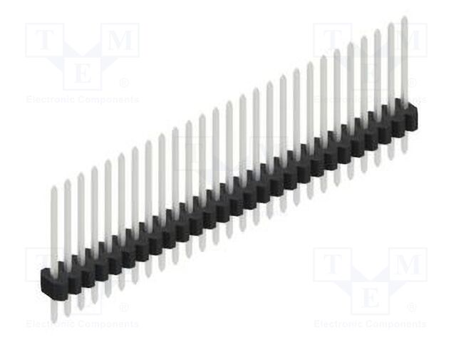Connector: pin strips; pin header; male; PIN: 27; 1.27mm; THT; 1x27