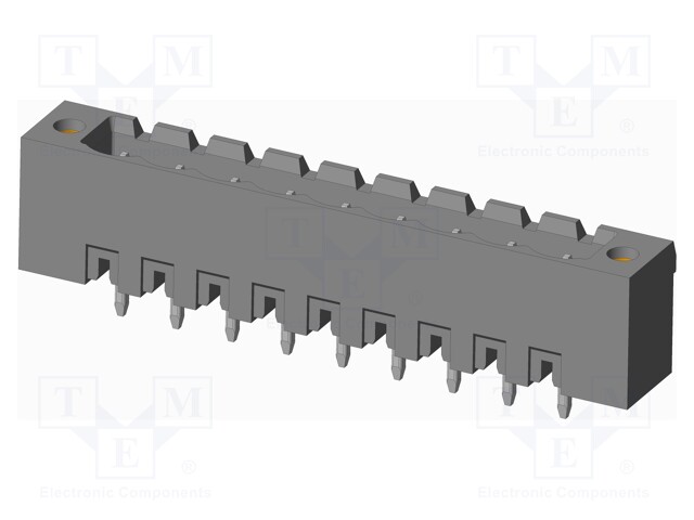 Connector: pluggable terminal block; socket; male; on PCBs