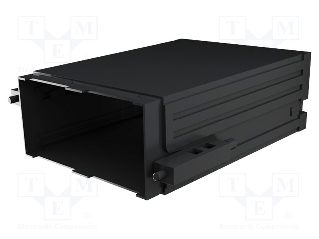 X: 96mm; Y: 48mm; Z: 124mm; Colour: black; Enclos.mat: PPO