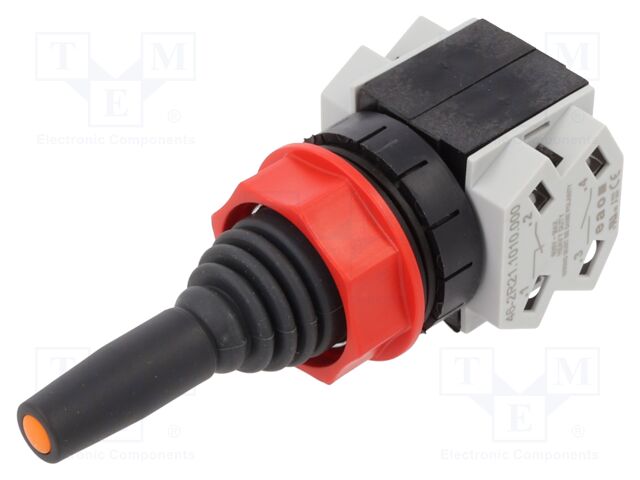 Switch: joystick; 30mm; Stabl.pos: 4; NC x2 + NO x2; IP65; 46; Pos: 4