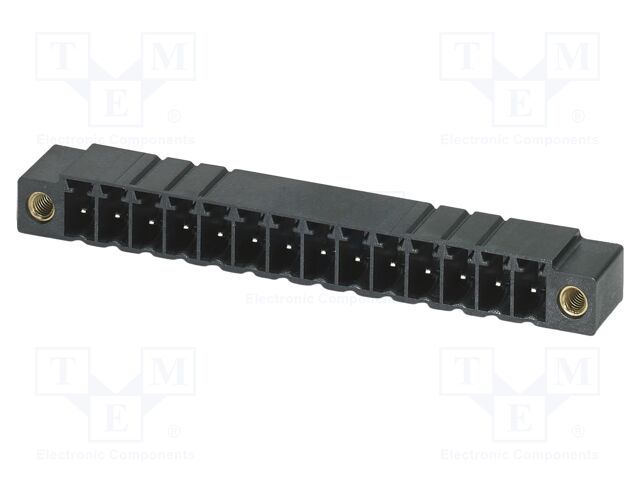PCB headers, nominal cross section: 1.5 mm2, color: black, n