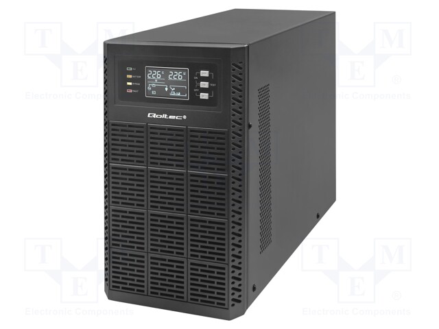 Power supply: UPS; 3000W; 3000VA; Uin: 110÷300V; 392x190x320mm