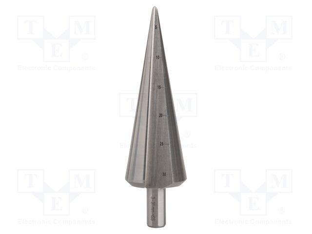 Drill bit; Ø: 3÷31mm; thin tinware; Ø10mm; Drill Bit: conical