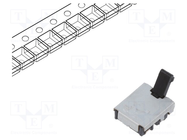 Switch: detecting; Pos: 2; SPST; 0.01A/5VDC; Leads: curved; 500mΩ