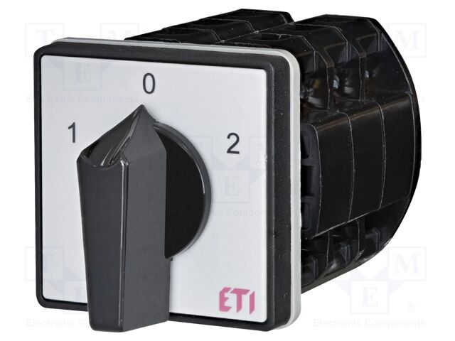 Switch: cam switch; Stabl.pos: 3; 63A; 1-0-2; for building in; IP20