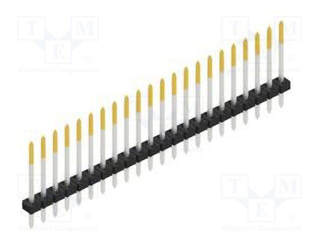 Connector: pin strips; pin header; male; PIN: 22; 2mm; THT; 1x22