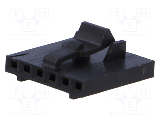 Plug; wire-board; female; AMPMODU MTE; 2.54mm; PIN: 6; w/o contacts
