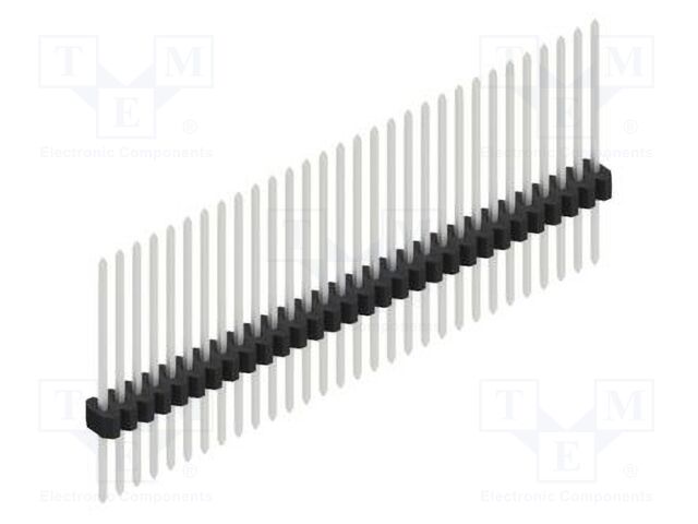 Connector: pin strips; pin header; male; PIN: 30; 1.27mm; THT; 1x30
