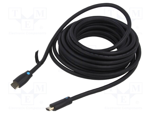 Cable; HDMI 2.0; HDMI plug,both sides; PVC; Len: 2m; black; 30AWG