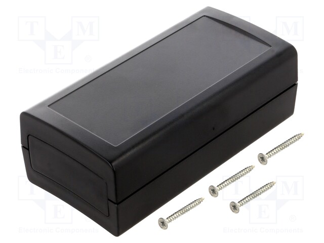 Enclosure: with panel; X: 60mm; Y: 120mm; Z: 40mm; ABS; black; IP53