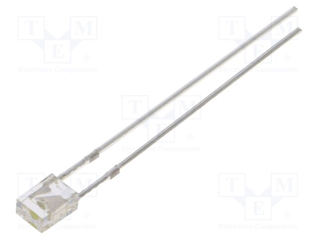 LED; white cold; rectangular; 2x3x4mm; bipolar; 750÷1120mcd; 100°