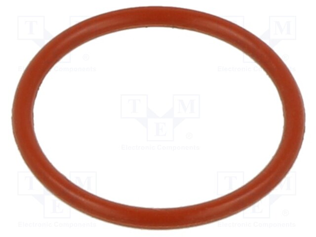 O-ring gasket; silicone; Thk: 3.5mm; Øint: 40mm; red; -60÷160°C