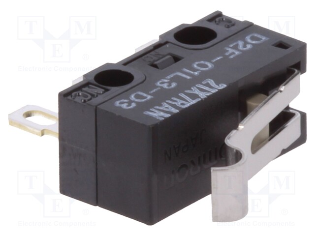 Microswitch SNAP ACTION; with lever with roller simulation
