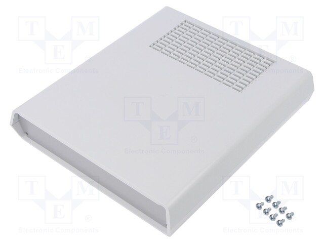 Enclosure: with panel; vented,PCB is fastened in guides; AUS