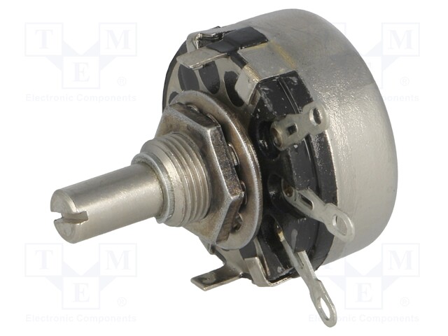 Potentiometer: shaft; single turn; 100kΩ; 2W; ±20%; soldered; 6mm