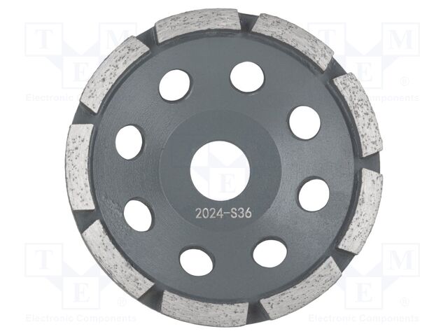 Grinding wheel; Ø: 125mm; Øhole: 22.2mm; Disc thick: 6mm; segmented