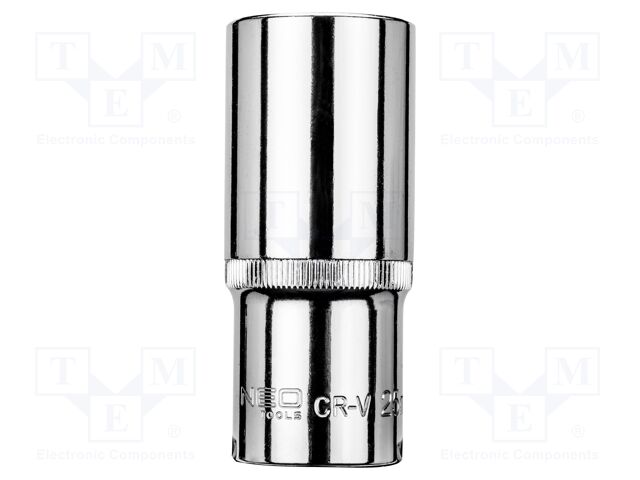 Socket; 6-angles,socket spanner; HEX 25mm; 1/2"; long